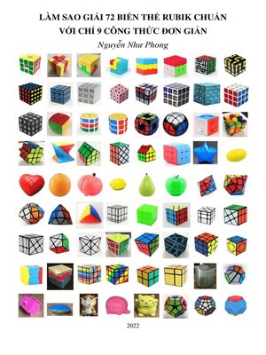 cover image of Làm sao giải 72 biến thể Rubik chuẩn với chỉ 9 công thức đơn giản